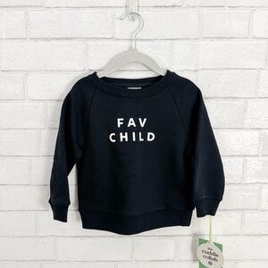 THE CUDDLE COLLAB Target “Fav Child” Black Toddler Sweatshirt